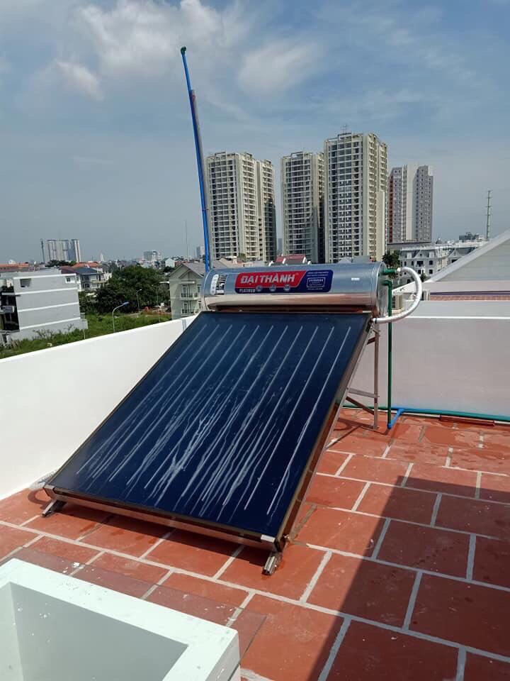 Sản phẩm Máy nước nóng năng lượng mặt trời Đại Thành 150L Platinum Tấm Phẳng