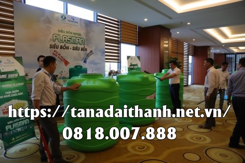 Đại lý bồn nhựa HDPE PLASMAN 500l ngang chính hãng